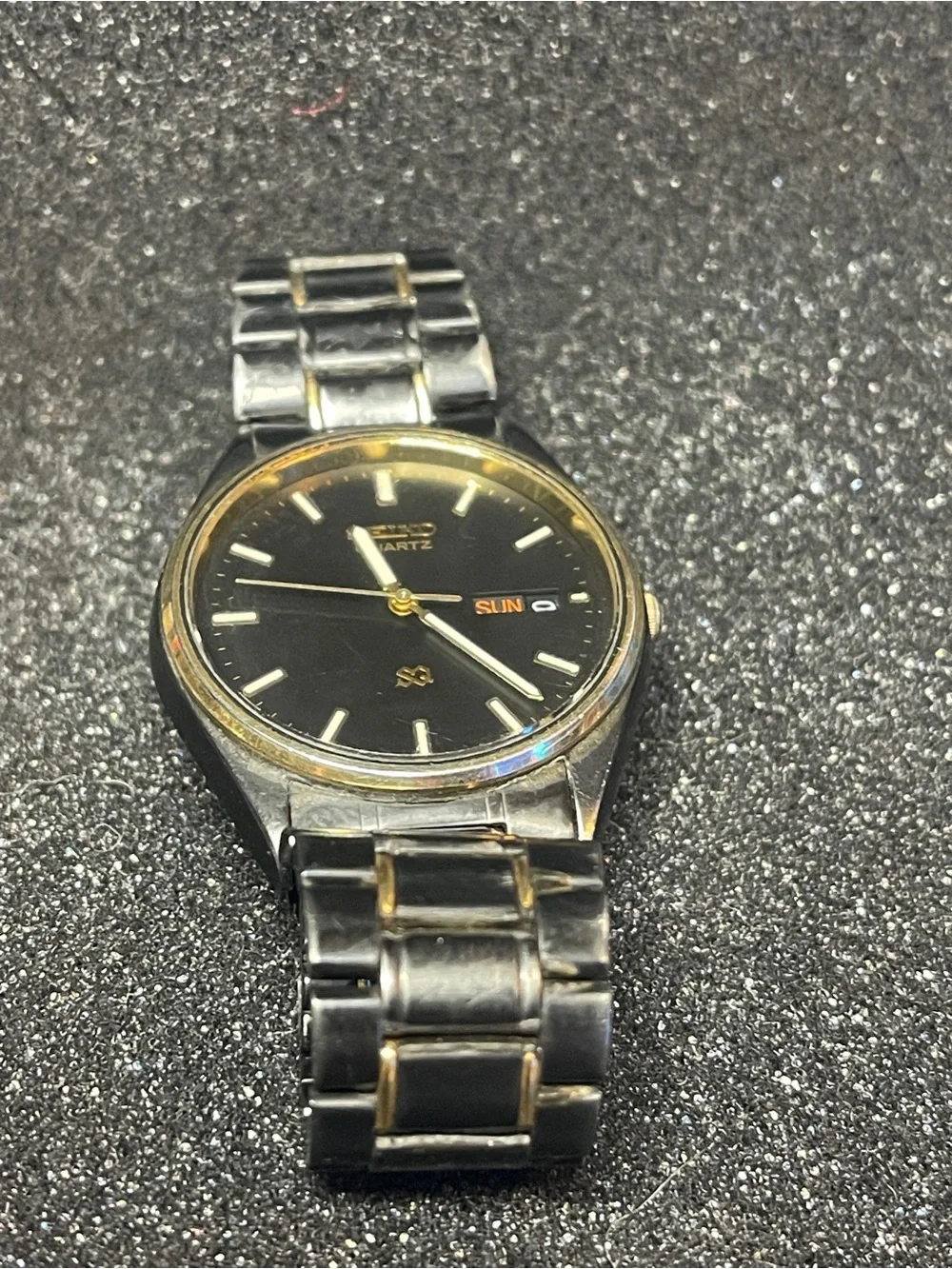 Seiko Two-Tone Gold & Black Men’s Dress Watch